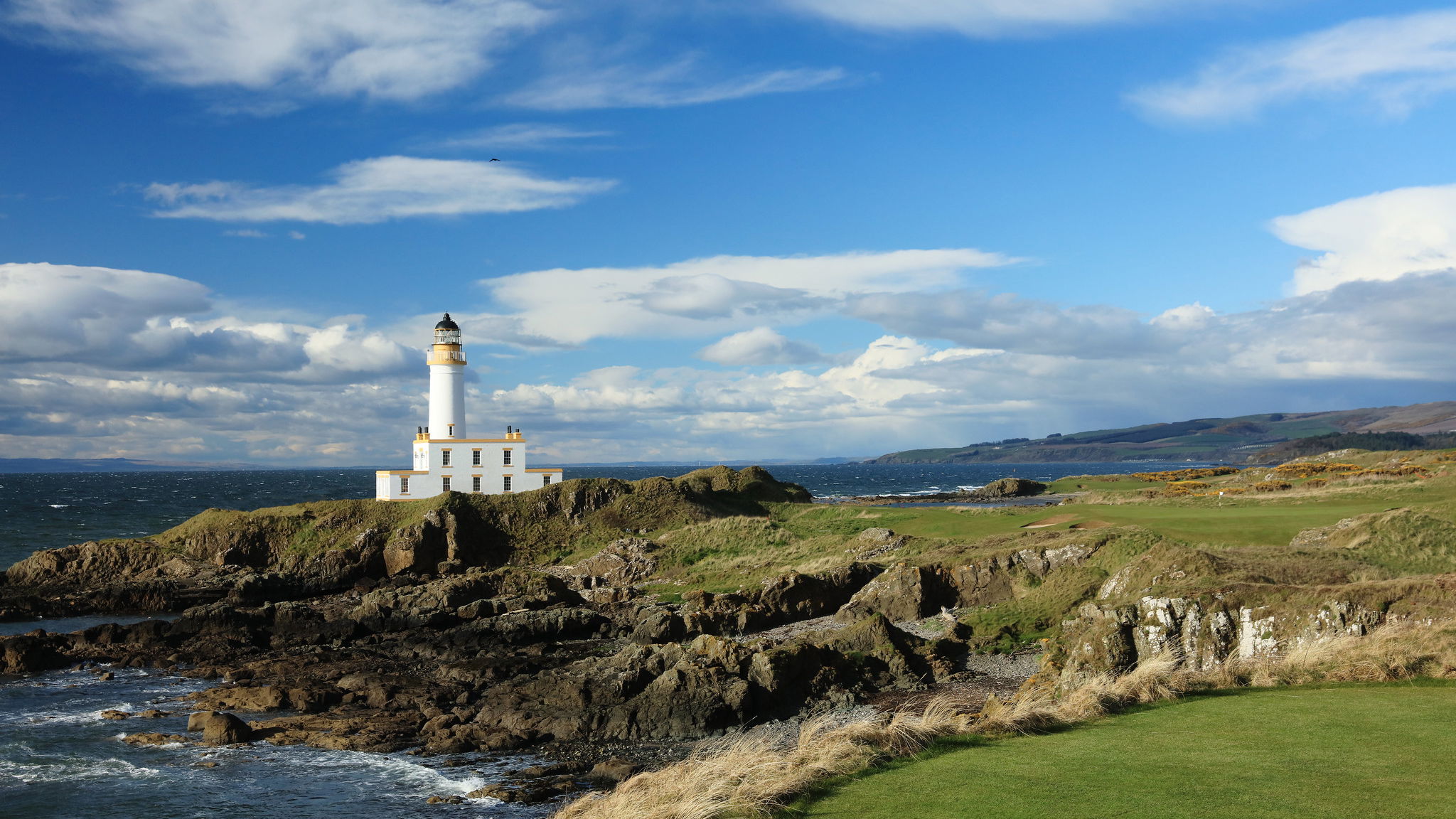 Turnberry’s iconic Lighthouse towers over the magnificent Ailsa course